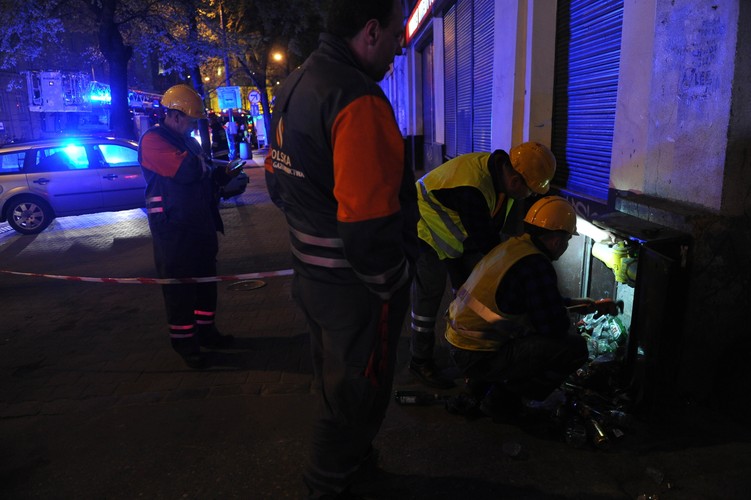 Służby na miejscu wypadku