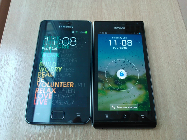 Huawei Ascend P1 vs SGS II