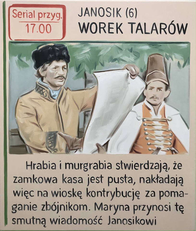 Raster - "Polskie okolice" (Marcin Maciejowski). Na zdjęciu: Marcin Maciejowski - "Worek talarów" (2021)