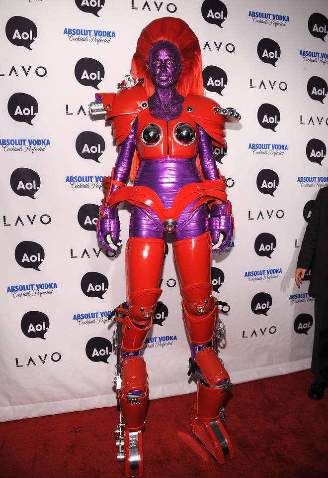 Heidi Klum na imprezie halloweenowej 2010