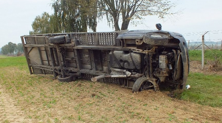 A tolvaj nem sokáig örülhetett a lopott kocsinak / Fotó: Police.hu