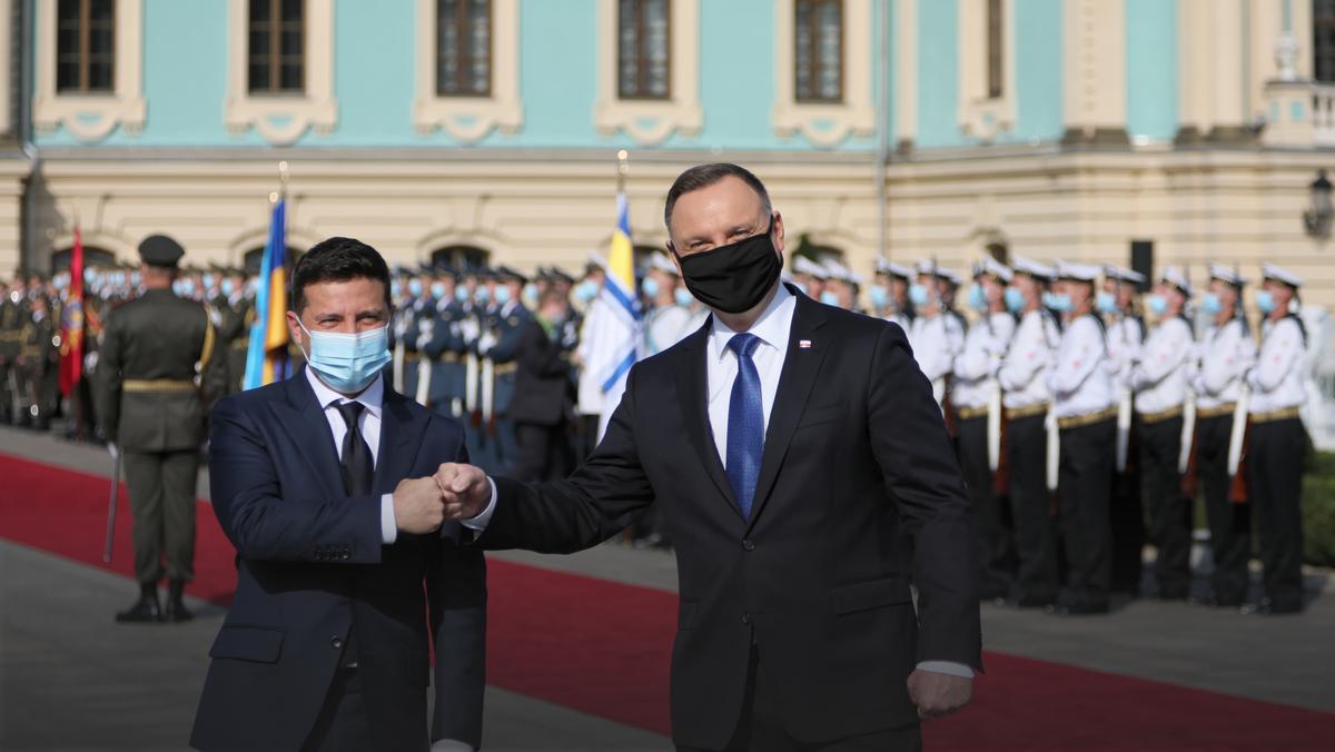 Andrzej Duda i prezydent Ukrainy Wołodymyr Zełenski