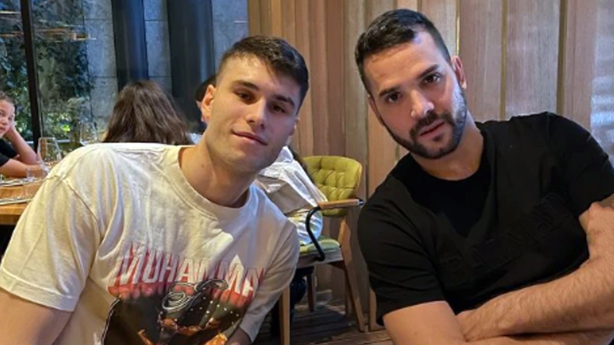 Filip Živojinović sa bratom Mariom