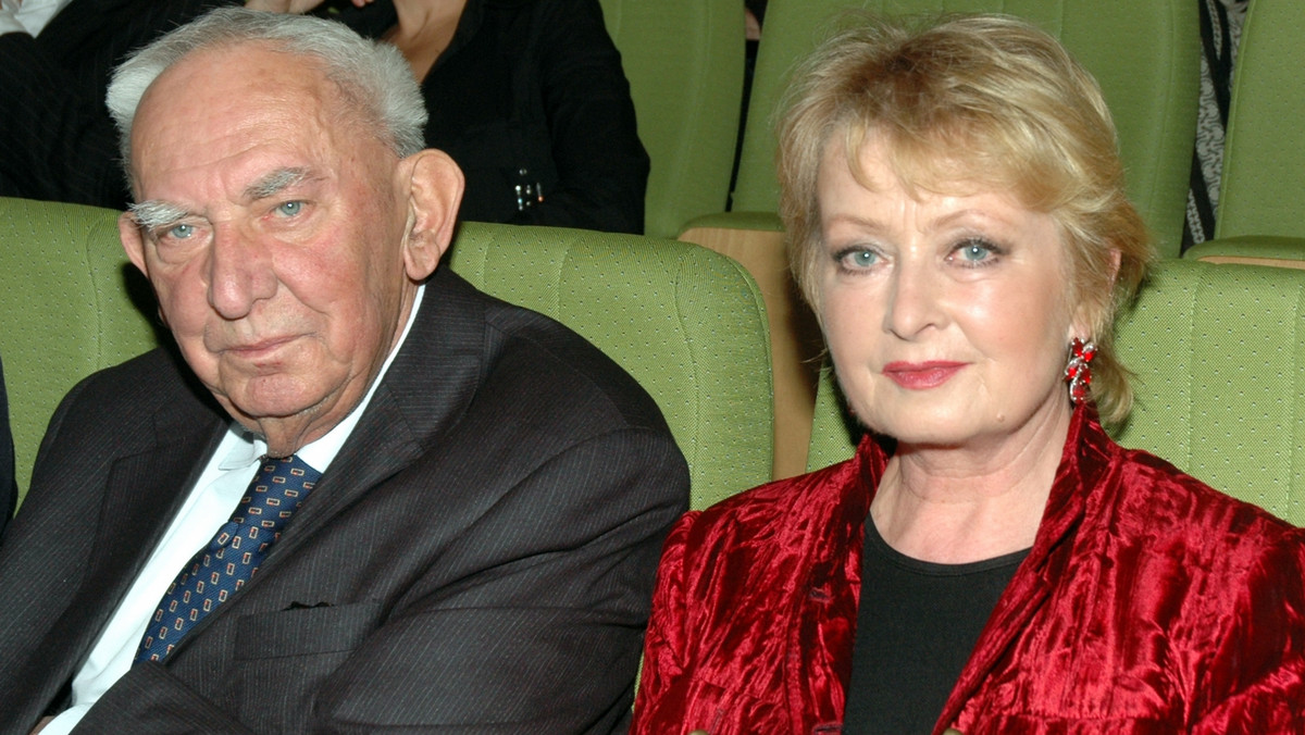Gustaw Holoubek i Magdalena Zawadzka