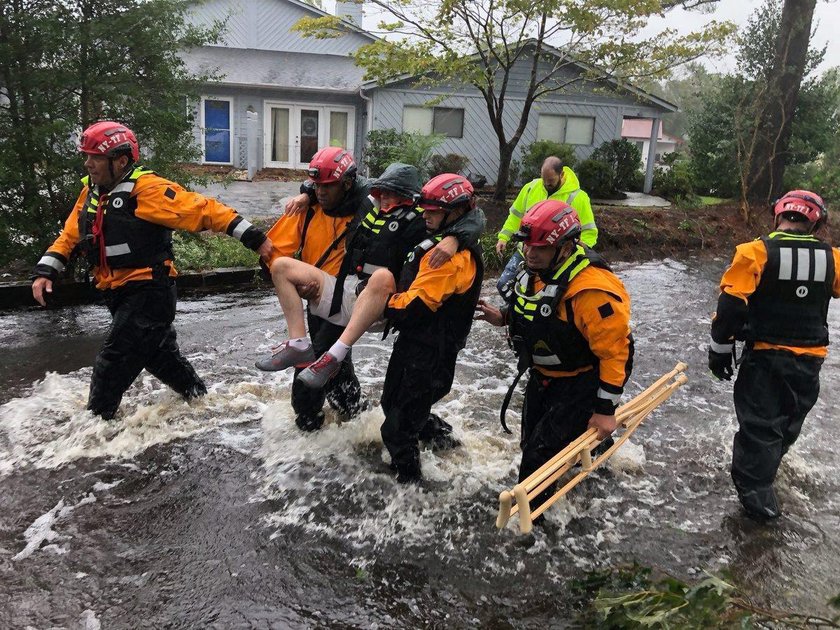 USA. Huragan Florence uderzył w Karolinę Północną