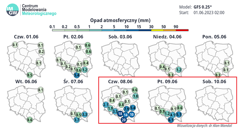 W długi weekend miejscami pojawi się trochę burz i deszczu. Im dalej na południe, tym ryzyko tych zjawisk będzie większe