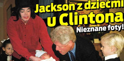 Jackson z dziećmi u Clintona. Nieznane foty!