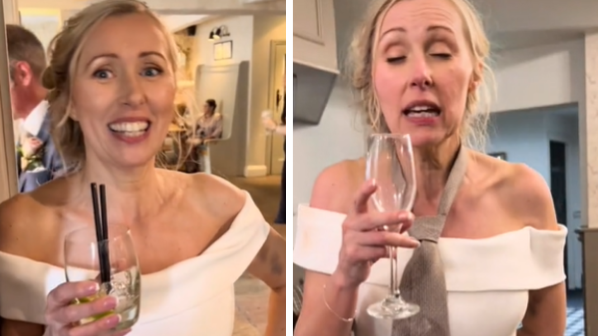 La vidéo du mariage fait des vagues sur Internet : La demoiselle d’honneur a filmé les invités avant le premier et après le dernier verre