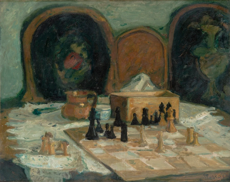 Šah, 1933, 72x91cm, Spomen zbirka Pavla Beljanskog