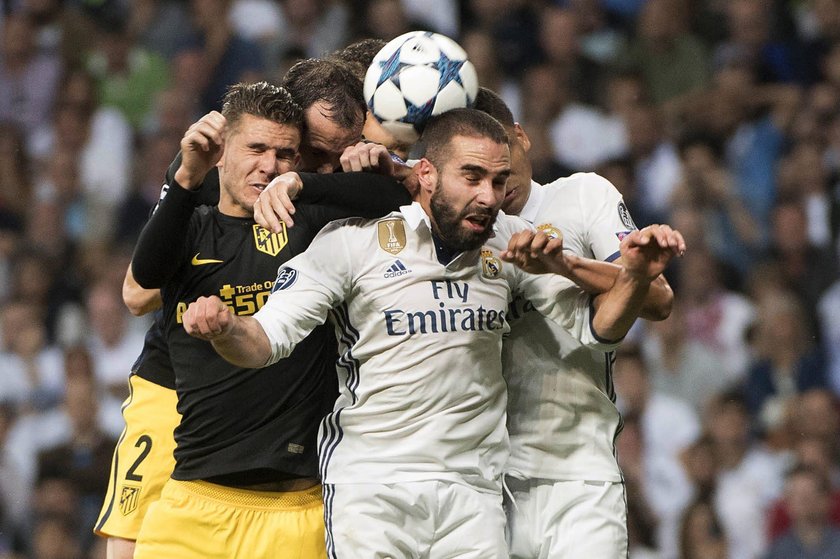 Real Madrid's Cristiano Ronaldo scores their second goal