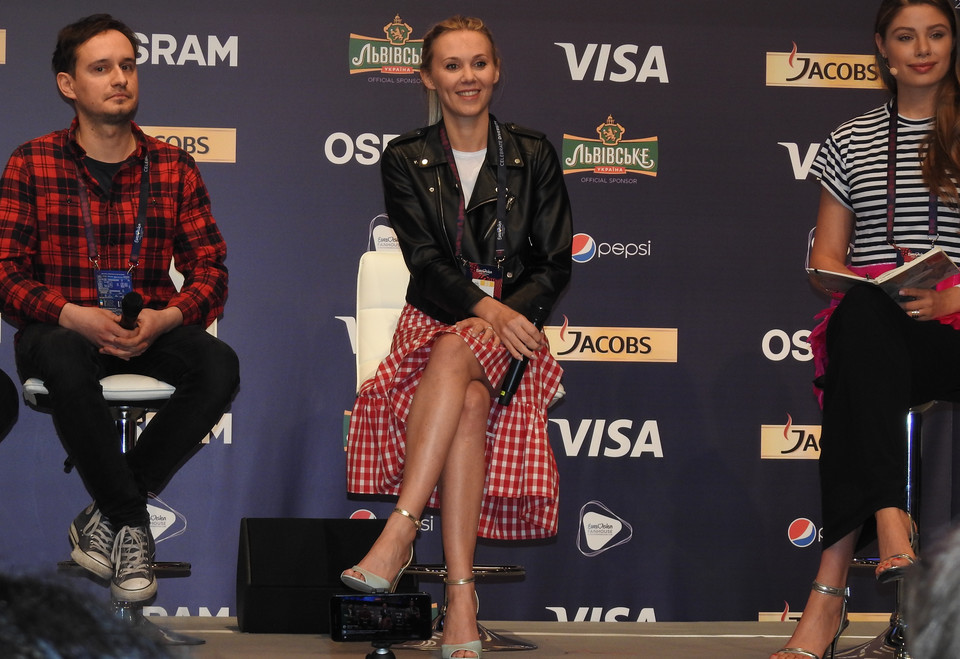 Eurowizja 2017 - Kasia Moś na konferencji prasowej