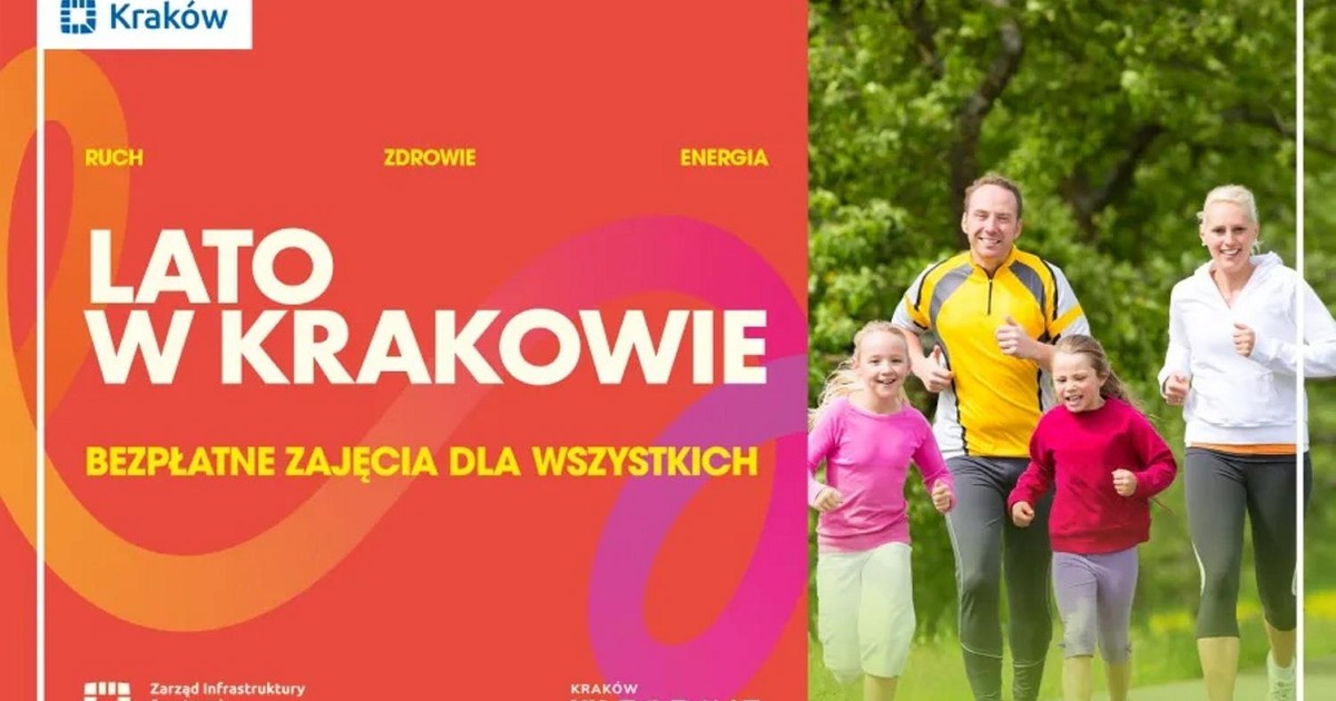 Kraków zaprasza na bezpłatne wakacyjne treningi. Zajęcia dla wszystkich w lipcu i sierpniu