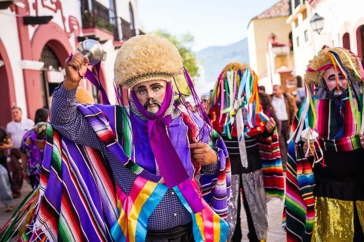 Fiesta w San Cristobal de las Casas, Chiapas, Meksyk