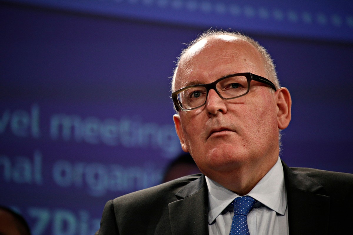 Wiceprzewodniczący KE Frans Timmermans.