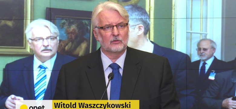 Waszczykowski: rząd zszokowany językiem debaty w PE