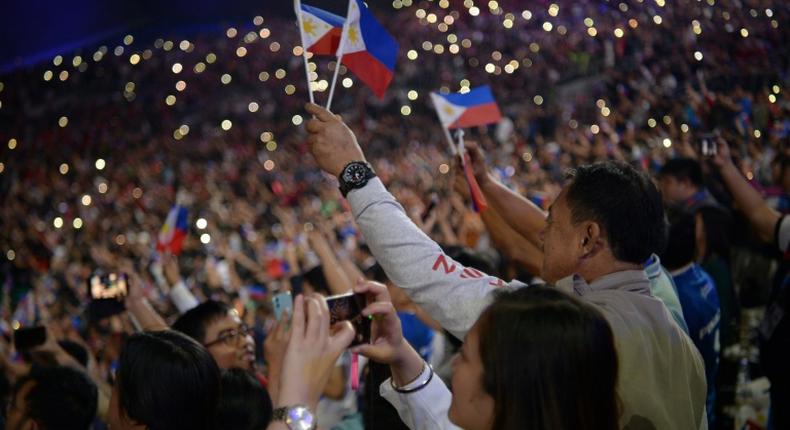 A powerful typhoon is threatening plans for the Southeast Asian Games in the Philippines