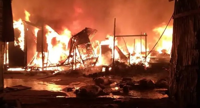 Active inferno at the cereals and mitumba sections of Gikomba Market on June 25, 2020