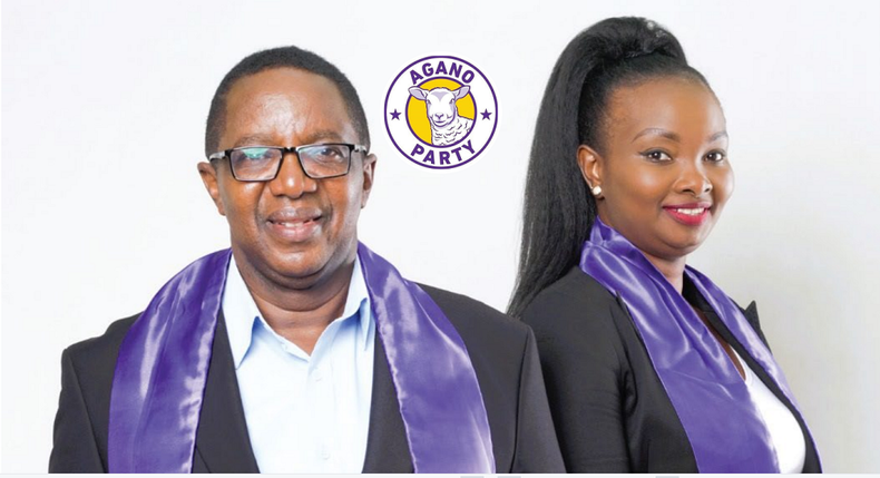 David Mwaure and his running mate Ruth Mutua