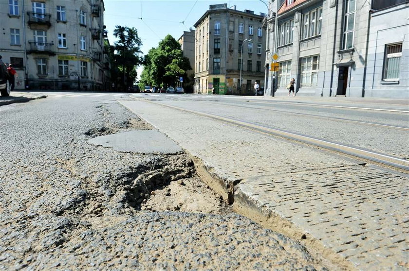 łódź, torowisko, remont