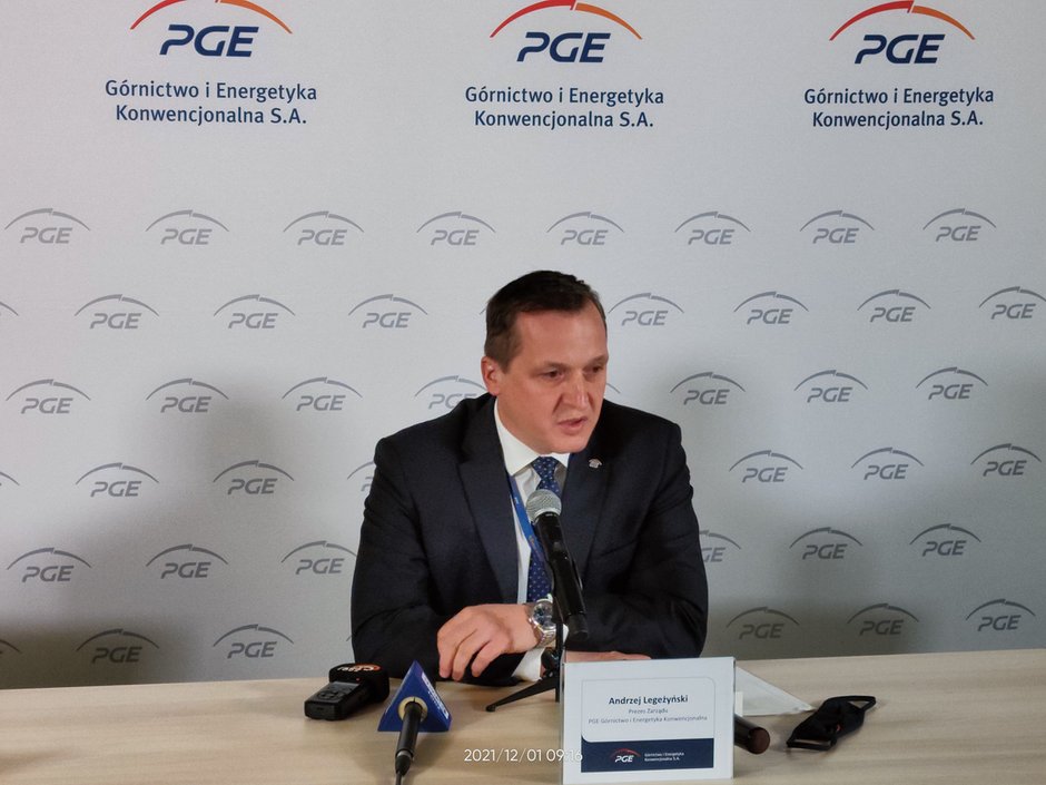 Andrzej Legeżyński, prezes spółki PGE Górnictwo i Energetyka Konwencjonalna