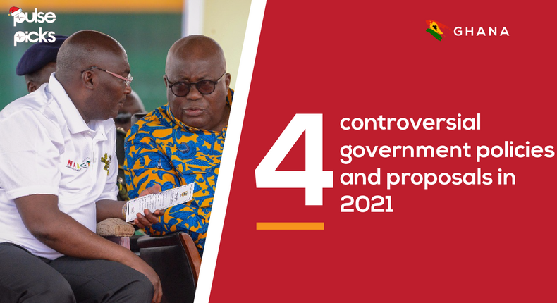 Controversial government policies and proposals in 2021