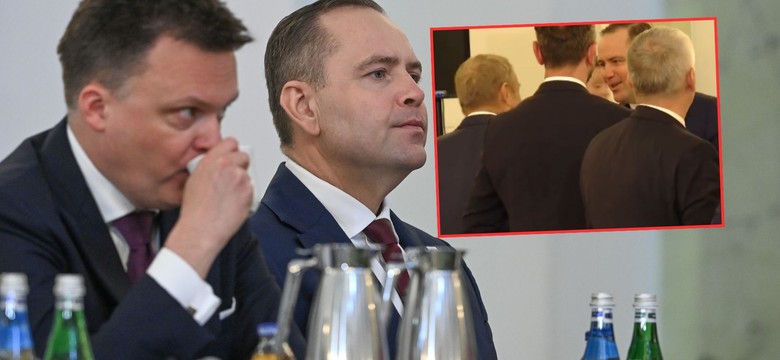 Tak Donald Tusk zareagował na Karola Nawrockiego. Kamery uchwyciły moment