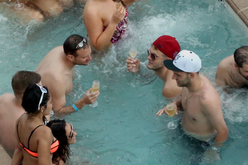 Jack Wilshere i Joe Hart na imprezie w Las Vegas