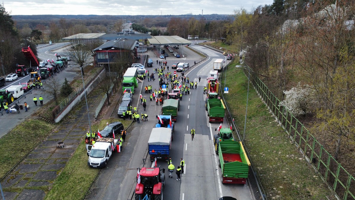 Paraliż granicy w Świecku. "Zielony Ład to nie jest jedyna kwestia"