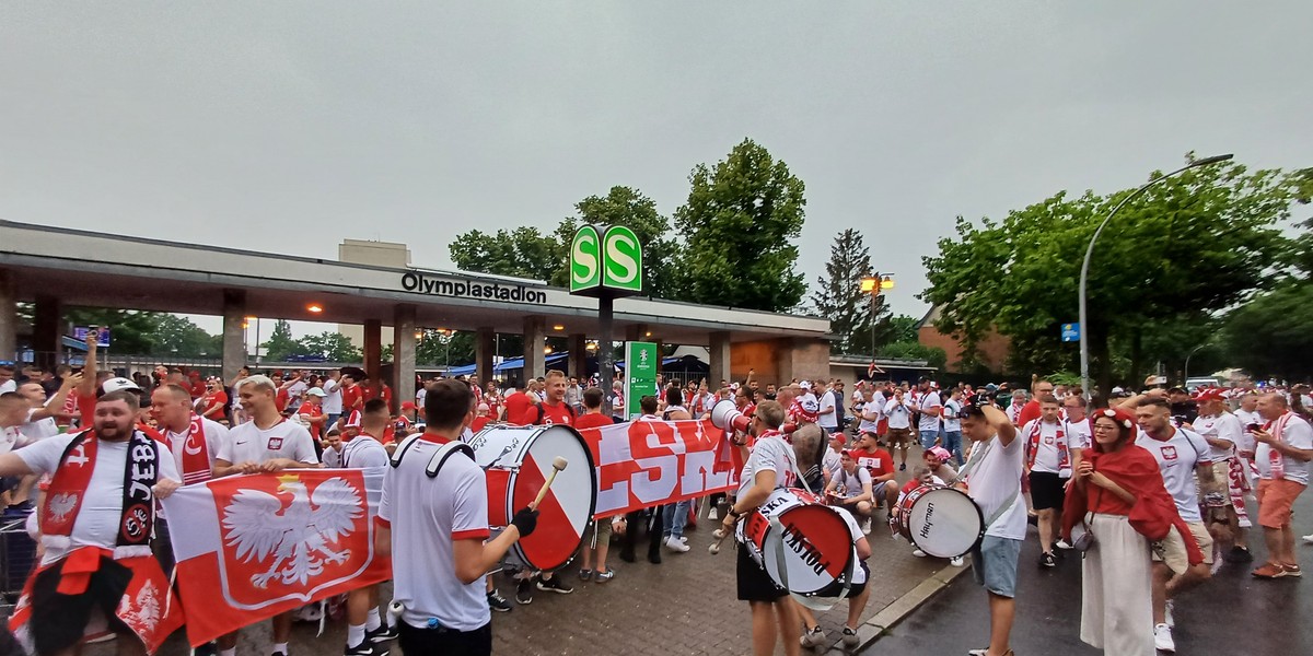 Kibice reprezentacji Polski.