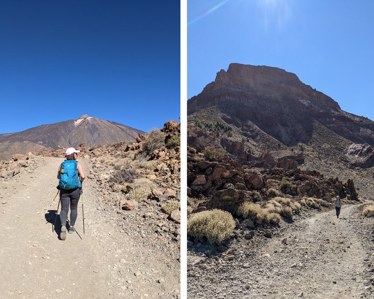 Park Narodowy Teide. Szlak na Alto de Guajara, Teneryfa.