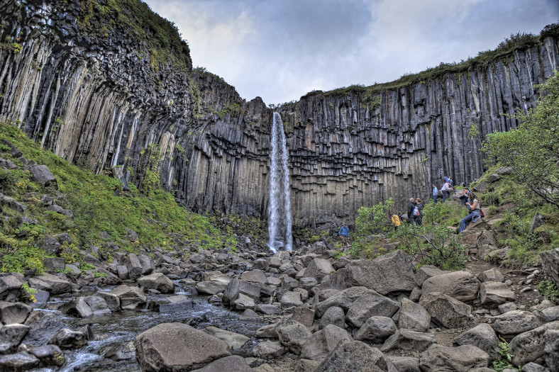 Wodospad Svartifoss, Islandia