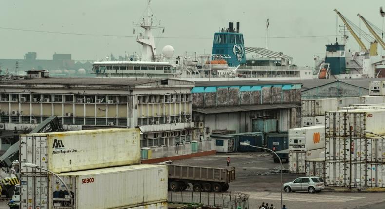 An official at the port of Douala, pictured in March 2018, confirmed the kidnappings, and said the seamen had been taken after their ship came under attack