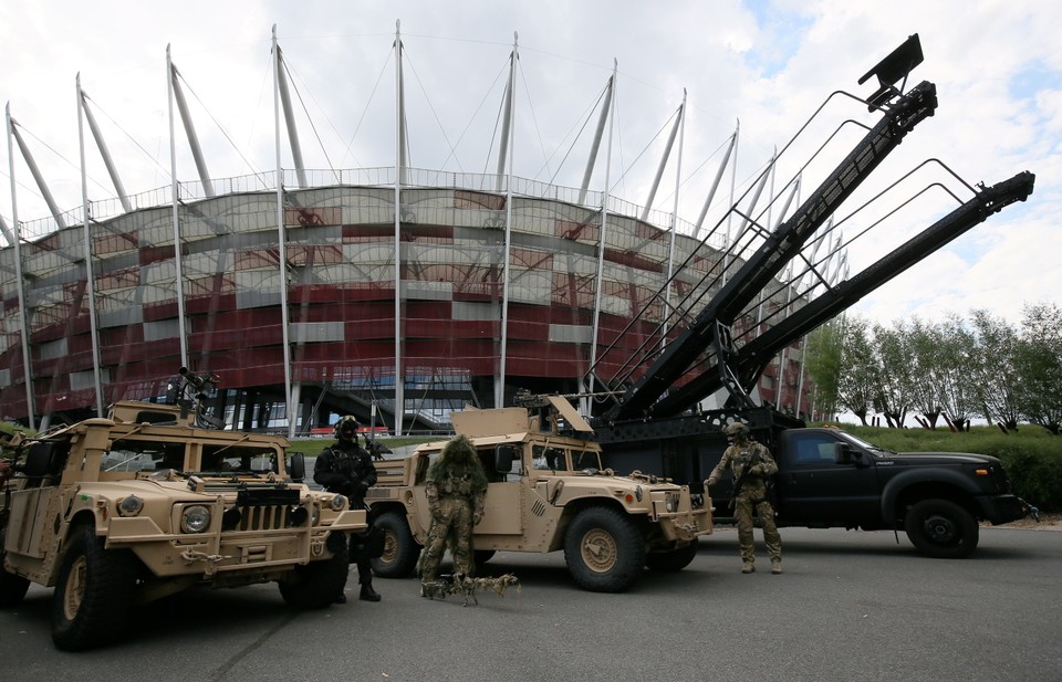 WARSZAWA SZCZYT NATO STADION PGE NARODOWY PRZYGOTOWANIA (funkcjonariusze GROM)