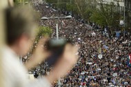 Węgry demonstracja Viktor Orban