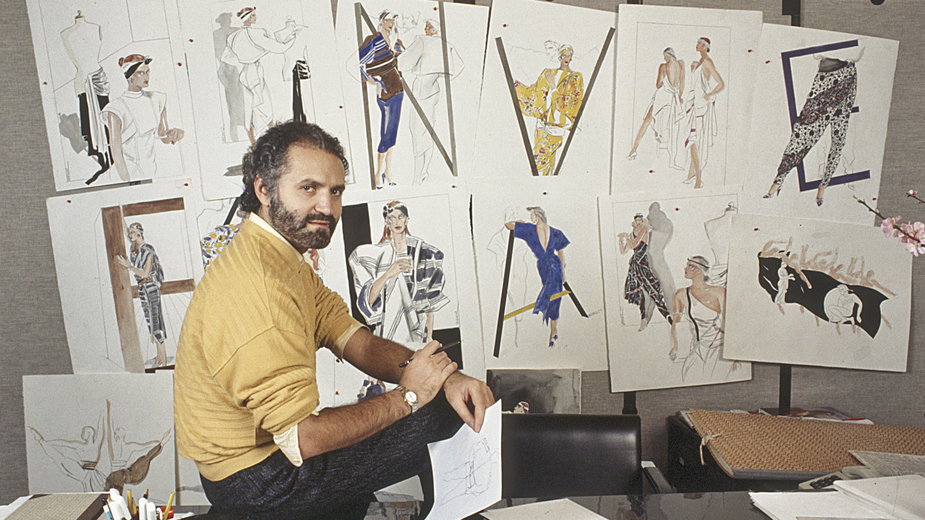 Gianni Versace w 1985 r.