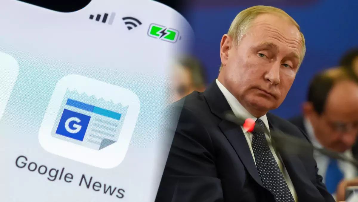 Wiadomości Google zablokowane w Rosji