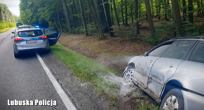 Szalony pościg w Żarach. Zatrzymany kierowca miał wiele na sumieniu