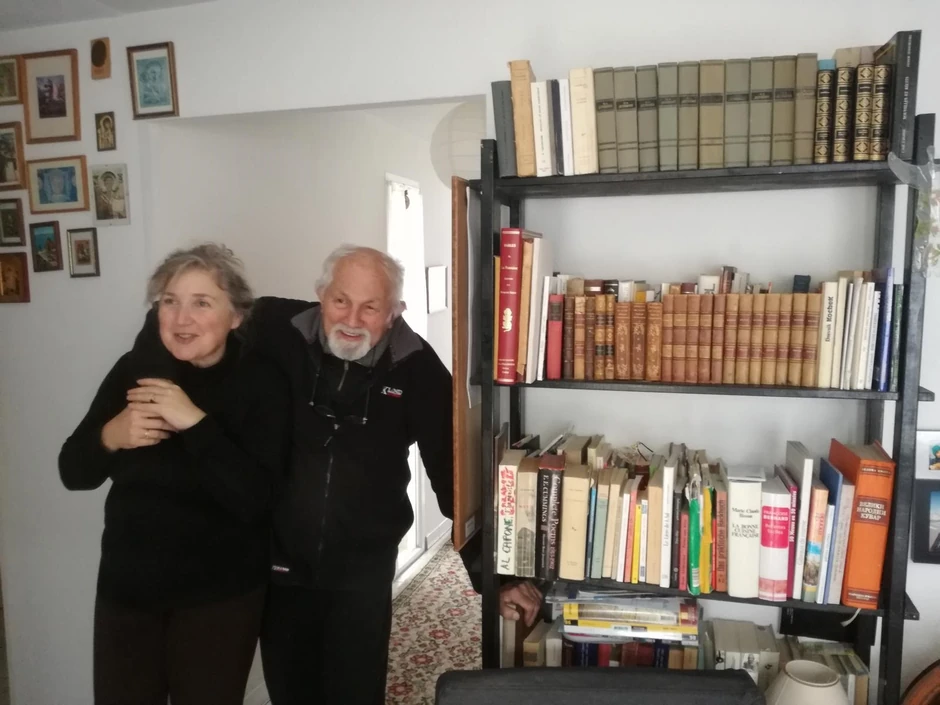 Milovan Danojlić sa suprugom Sanjom Bošković