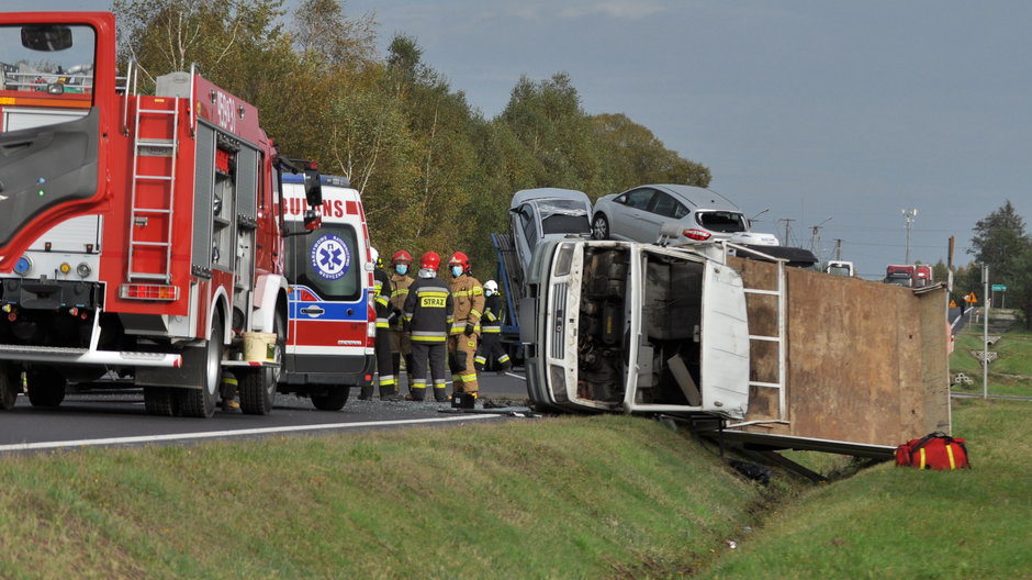 Wypadek na DK9 na Podkarpaciu