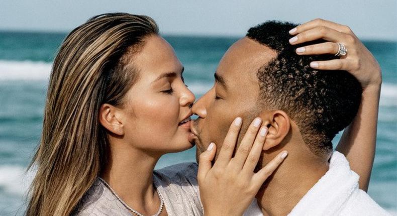 Christy Teigen and John Legend