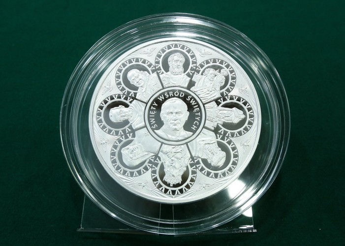 Moneta na kanonizację Jana Pawła II