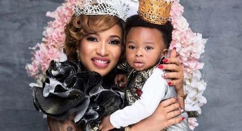 Tonto Dikeh and son