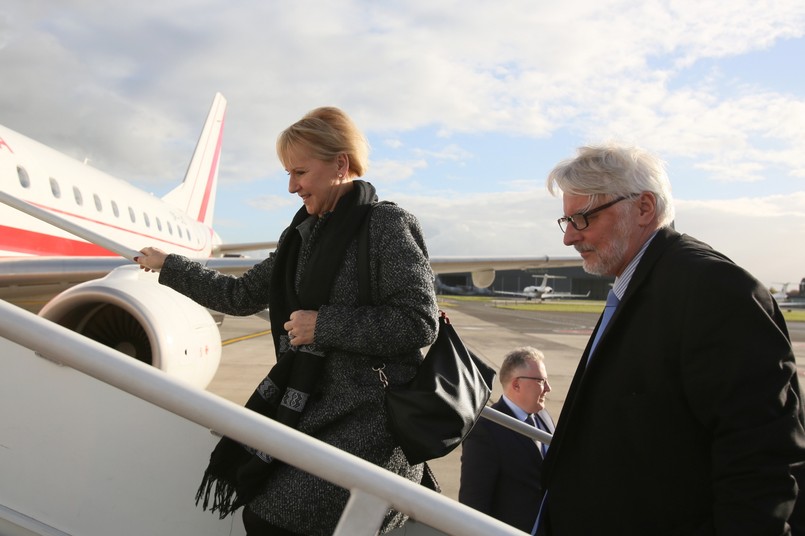 Minister spraw zagranicznych RP Witold Waszczykowski i minister spraw zagranicznych Szwecji Margot Wallstrom