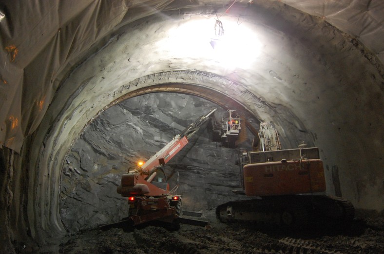 Budowa tunelu zakopianki, fot. Krzysztof Śmietana