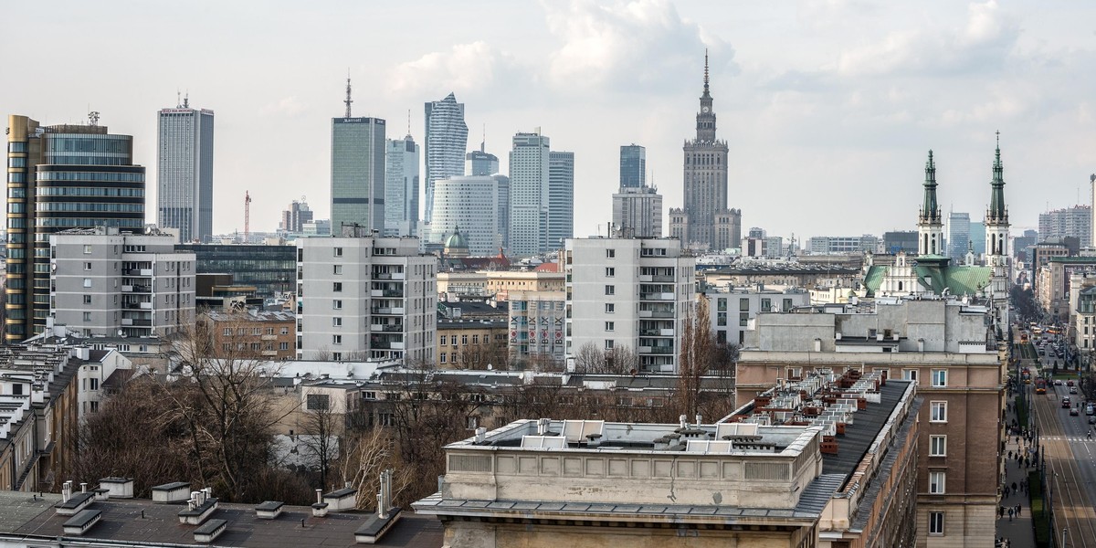 PANORAMA MIASTA W WARSZAWIE