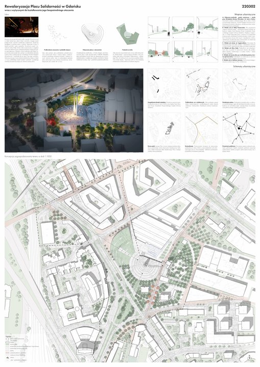 Plac Solidarności w Gdańsku przejdzie metamorfozę! Projekt jego rewaloryzacji przygotowała pracownia APA Wojciechowski