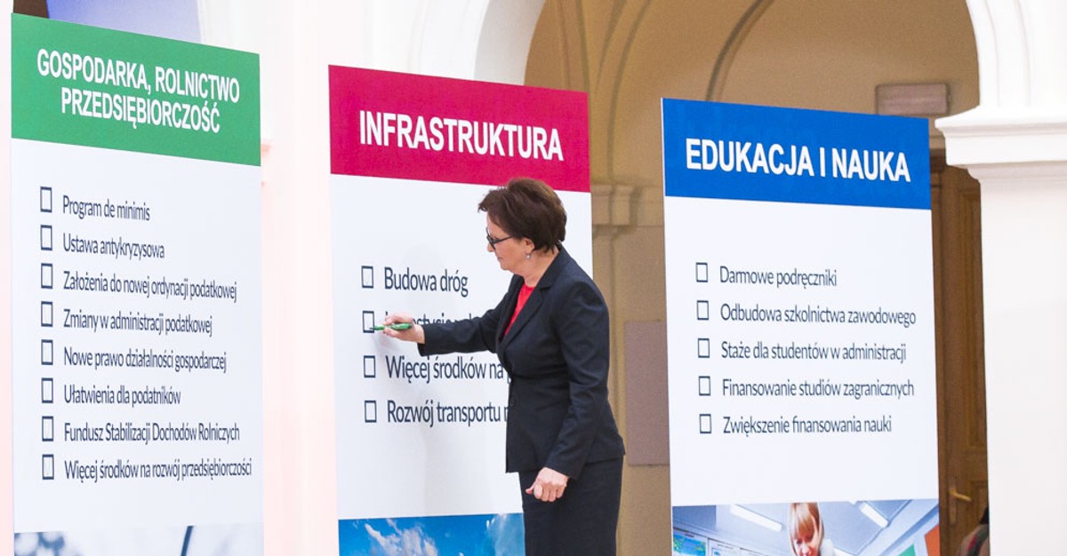 Ewa Kopacz na konferencji prasowej