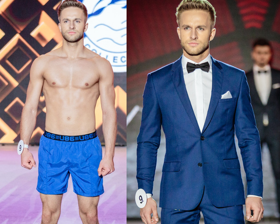 Mateusz Jaroszewski w finale konkursu "Mister Polski 2018"