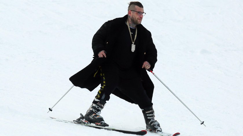 Popek szaleje na stoku