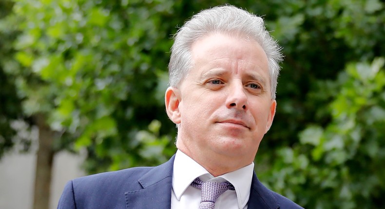 Former UK intelligence officer Christopher Steele in London on July 24, 2020.TOLGA AKMEN/AFP via Getty Images